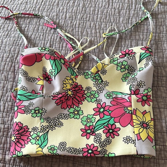 ZARA NEVER WORN OPEN BACK CORSET TOP SIZE M - Picture 5 of 5